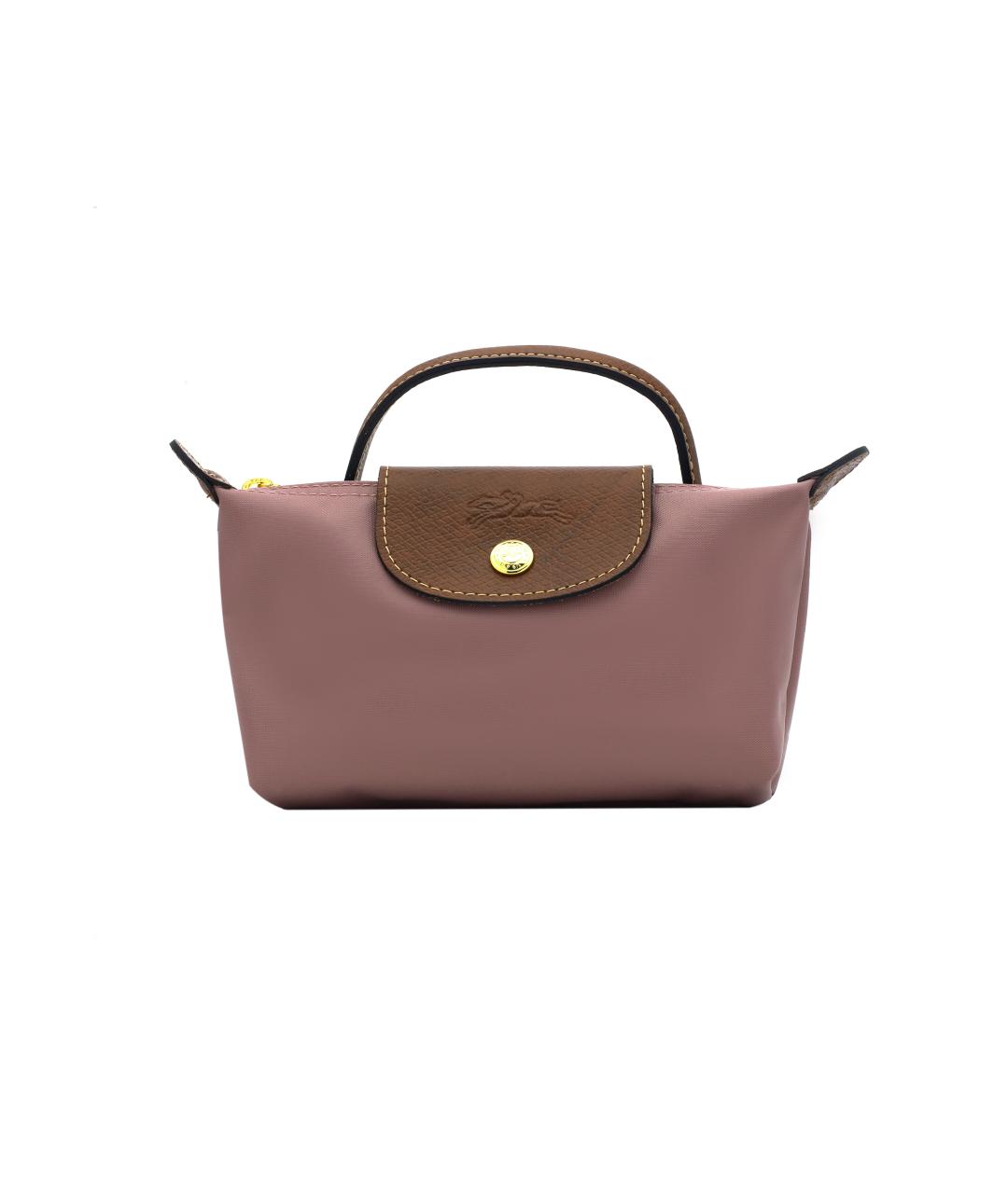 LONGCHAMP Коричневая тканевая сумка через плечо, фото 1