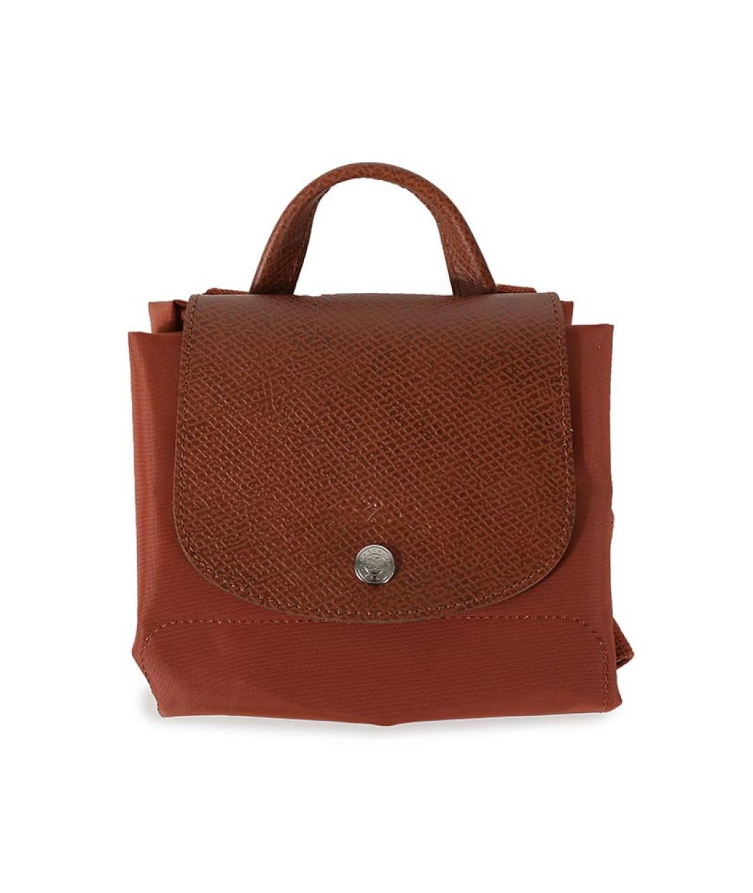 LONGCHAMP Коричневый тканевый рюкзак, фото 4