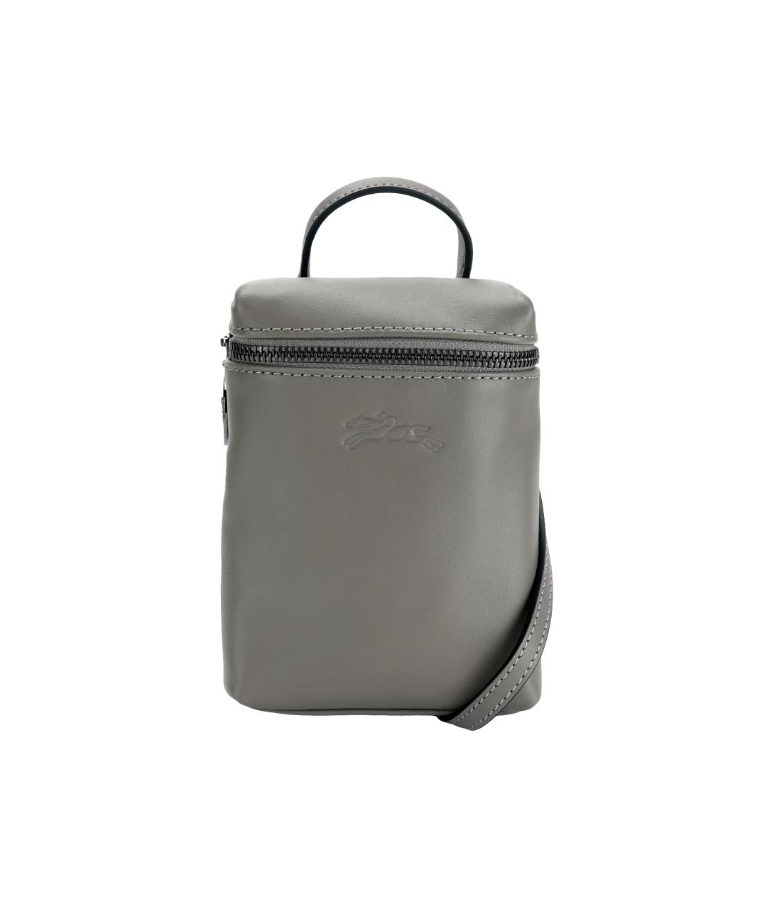 LONGCHAMP Серый кожаный рюкзак, фото 1