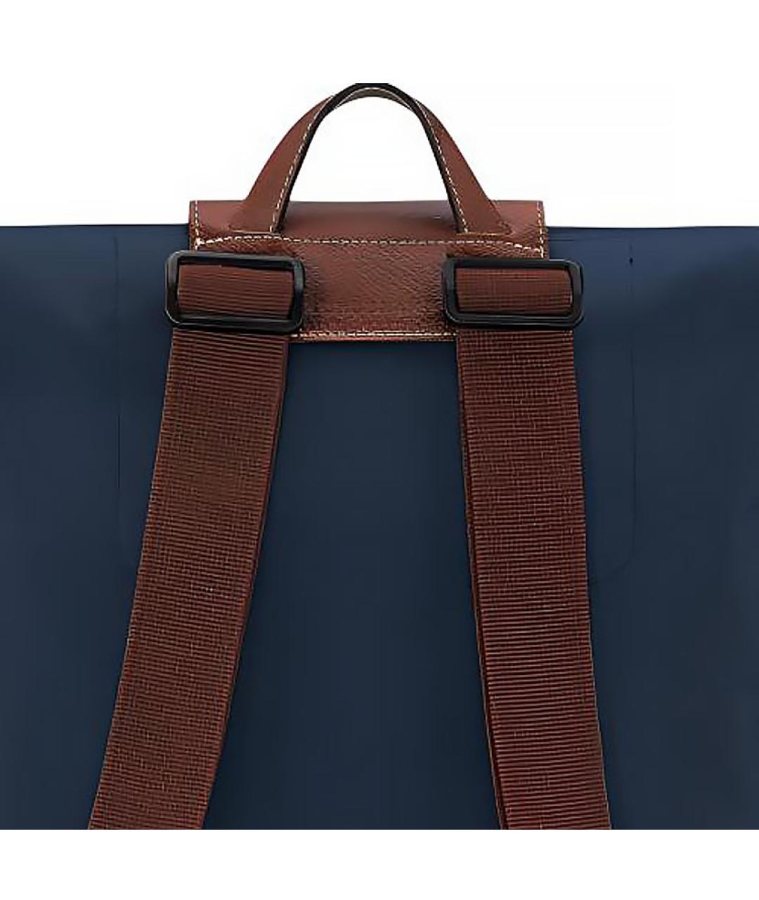 LONGCHAMP Темно-синий синтетический рюкзак, фото 4