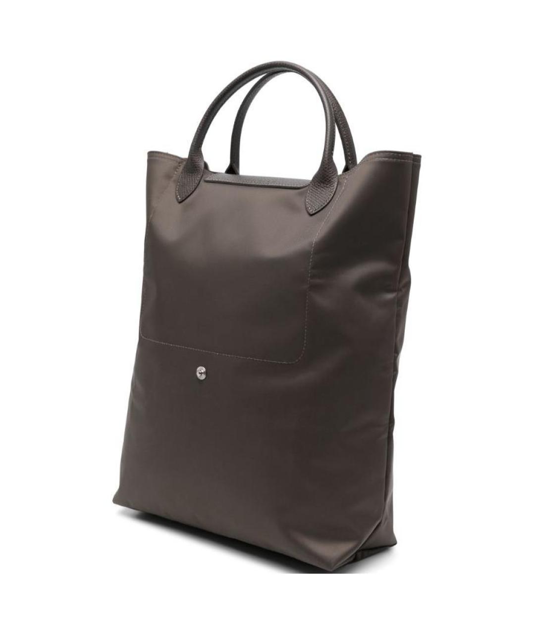LONGCHAMP Черная тканевая сумка тоут, фото 2