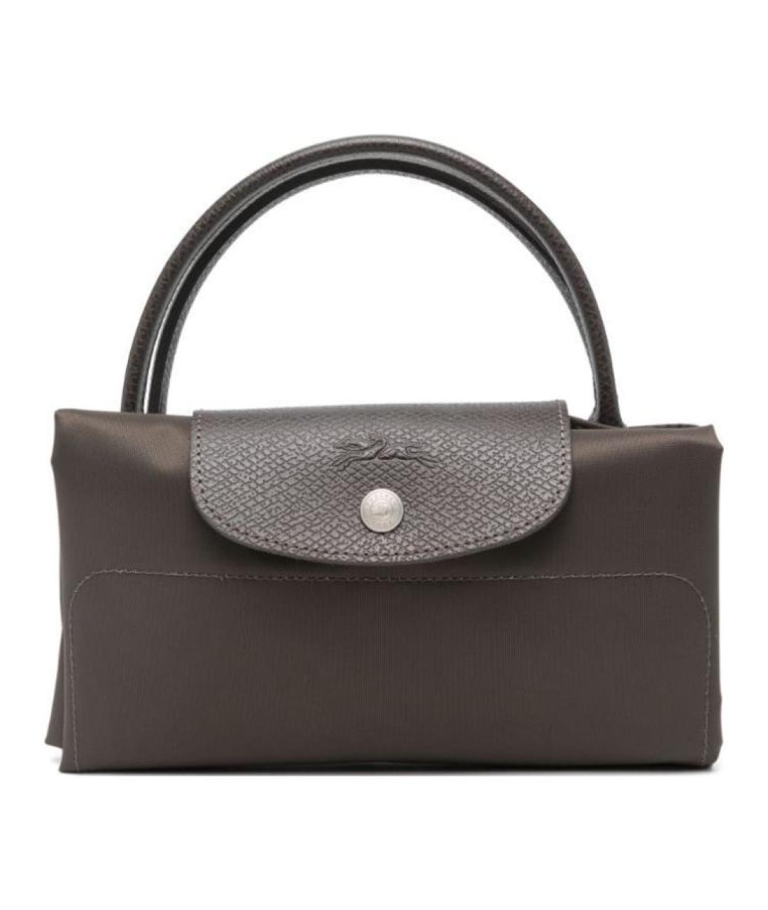 LONGCHAMP Черная тканевая сумка тоут, фото 3