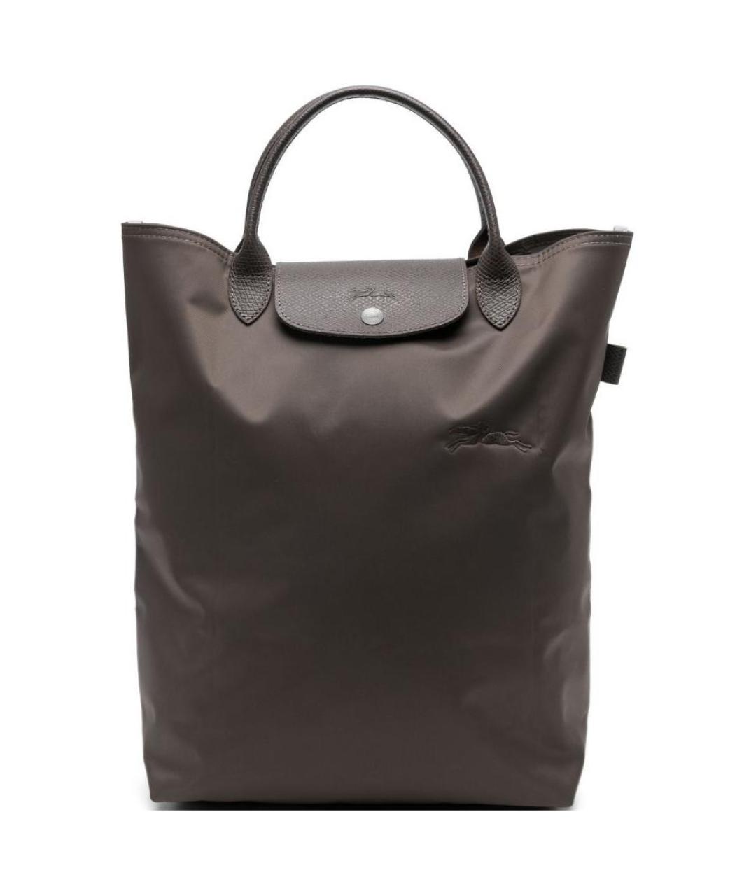 LONGCHAMP Черная тканевая сумка тоут, фото 1