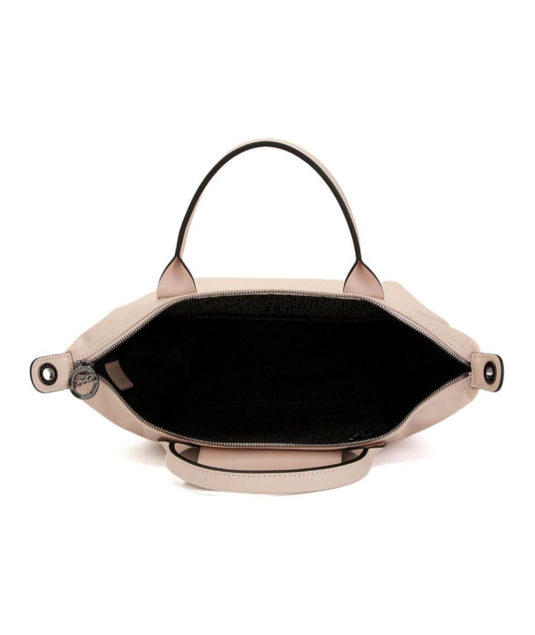 LONGCHAMP Бежевая кожаная сумка через плечо, фото 6