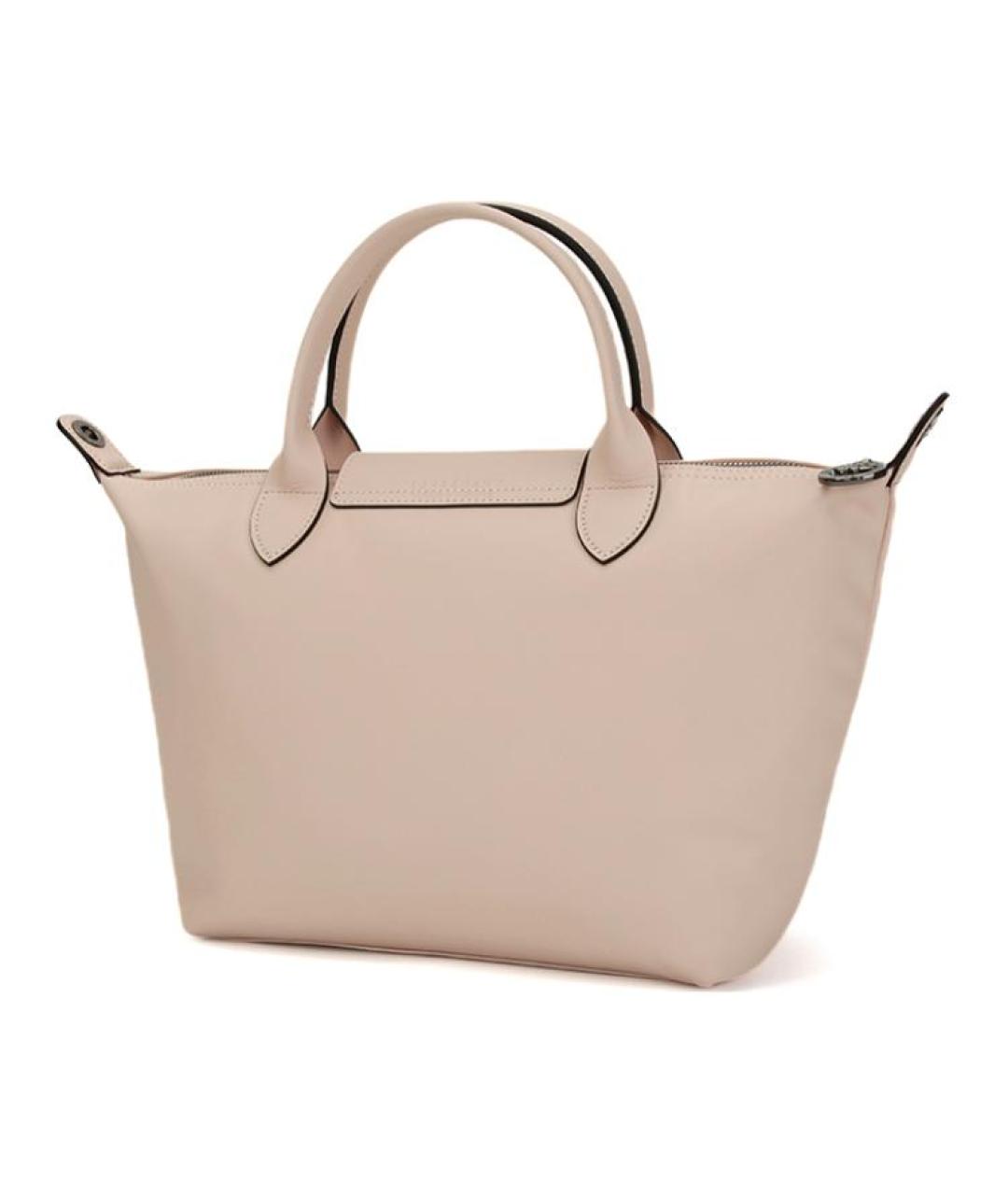 LONGCHAMP Бежевая кожаная сумка через плечо, фото 3