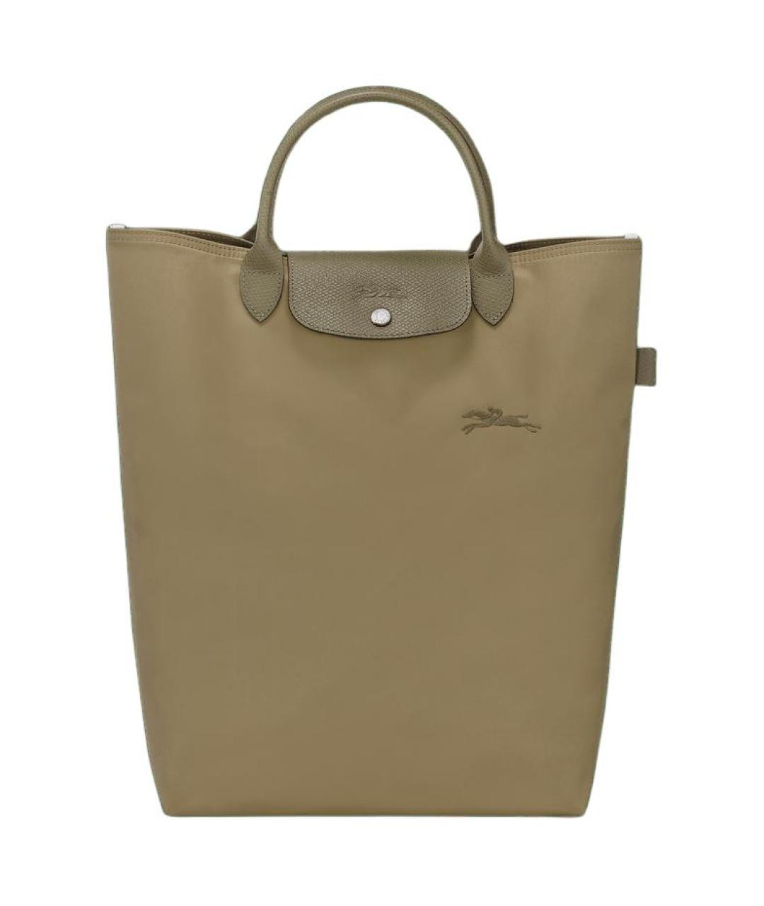 LONGCHAMP Хаки тканевая сумка тоут, фото 1