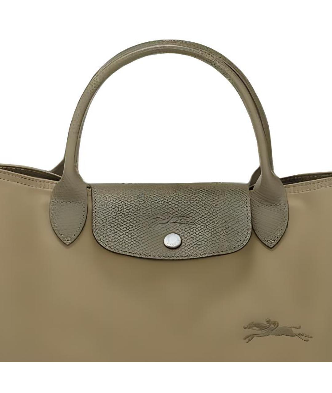 LONGCHAMP Хаки тканевая сумка тоут, фото 2