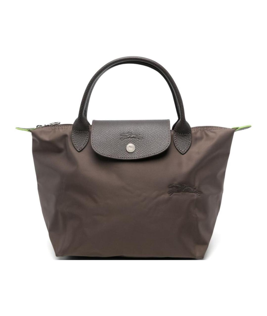 LONGCHAMP Коричневая тканевая сумка через плечо, фото 1