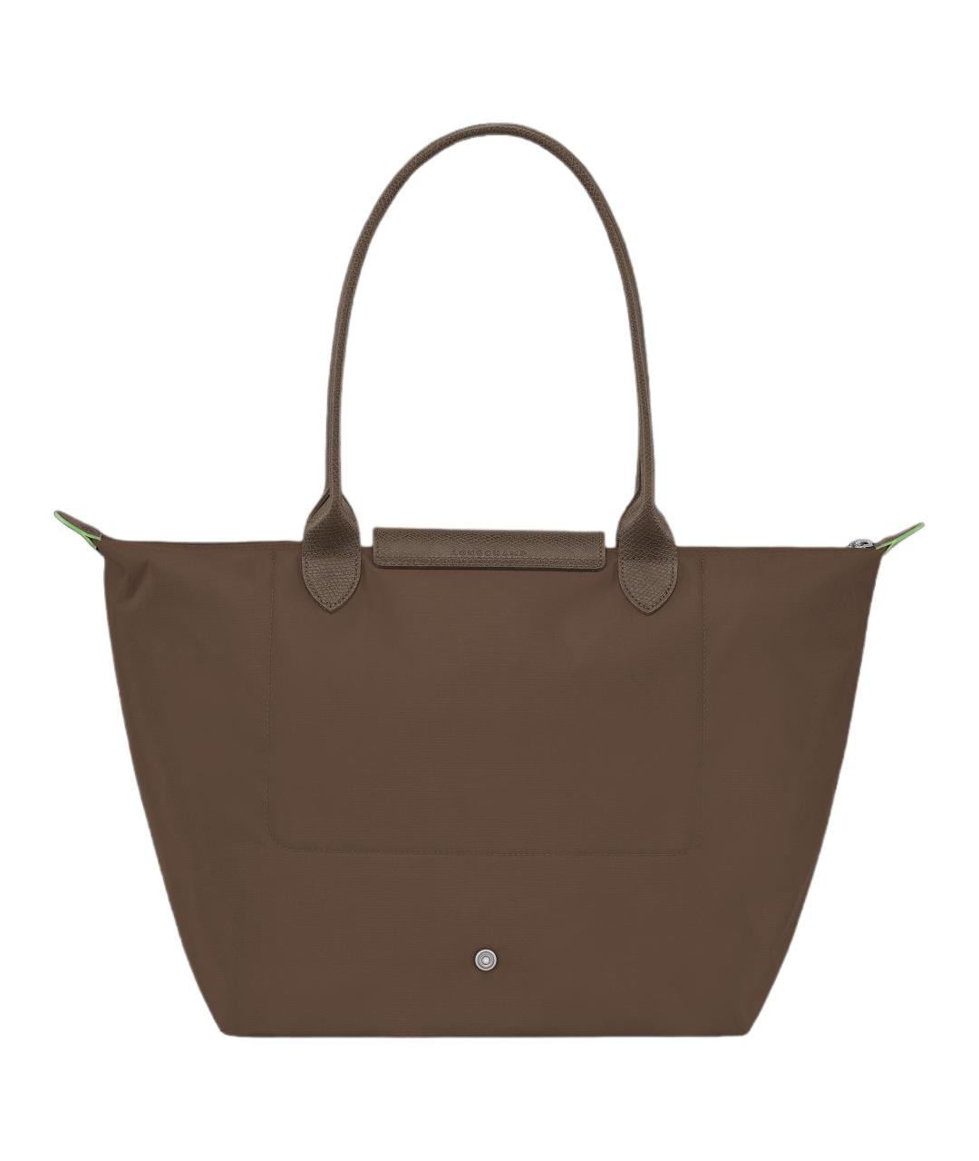 LONGCHAMP Коричневая тканевая сумка через плечо, фото 3