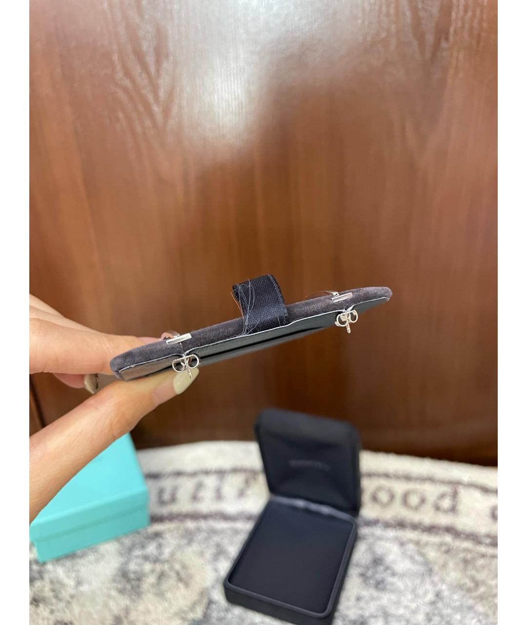 TIFFANY&CO Белые серьги из белого золота, фото 5