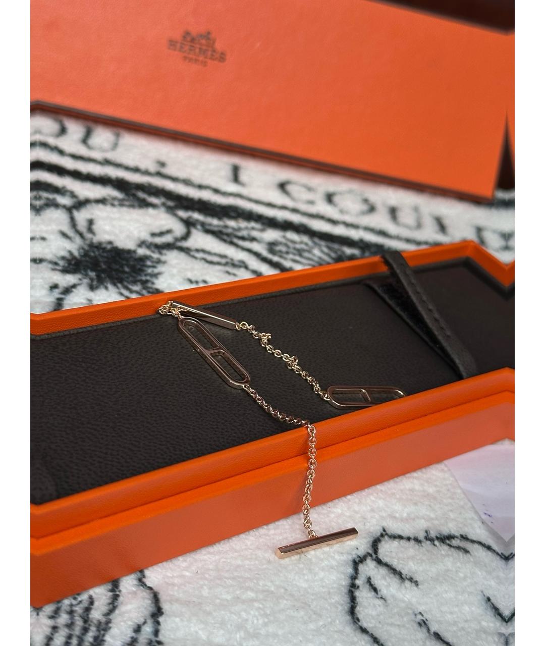 HERMES Розовый браслет из розового золота, фото 5