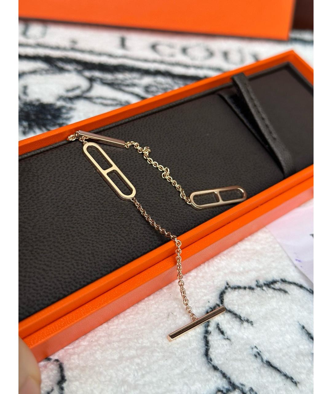 HERMES Розовый браслет из розового золота, фото 4