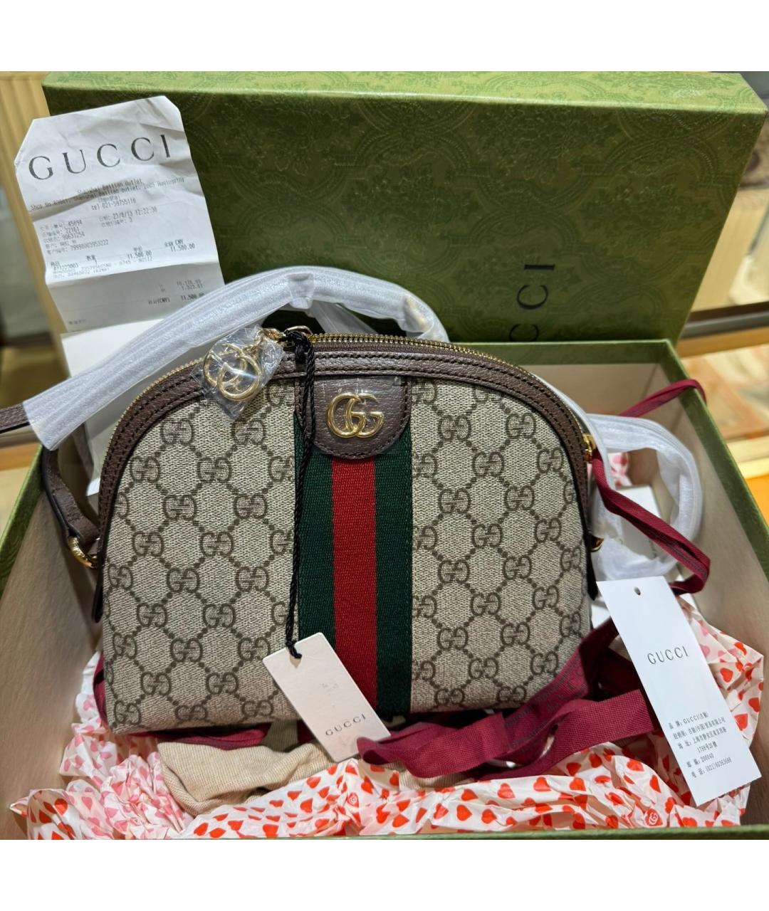 GUCCI Бежевая сумка через плечо, фото 2
