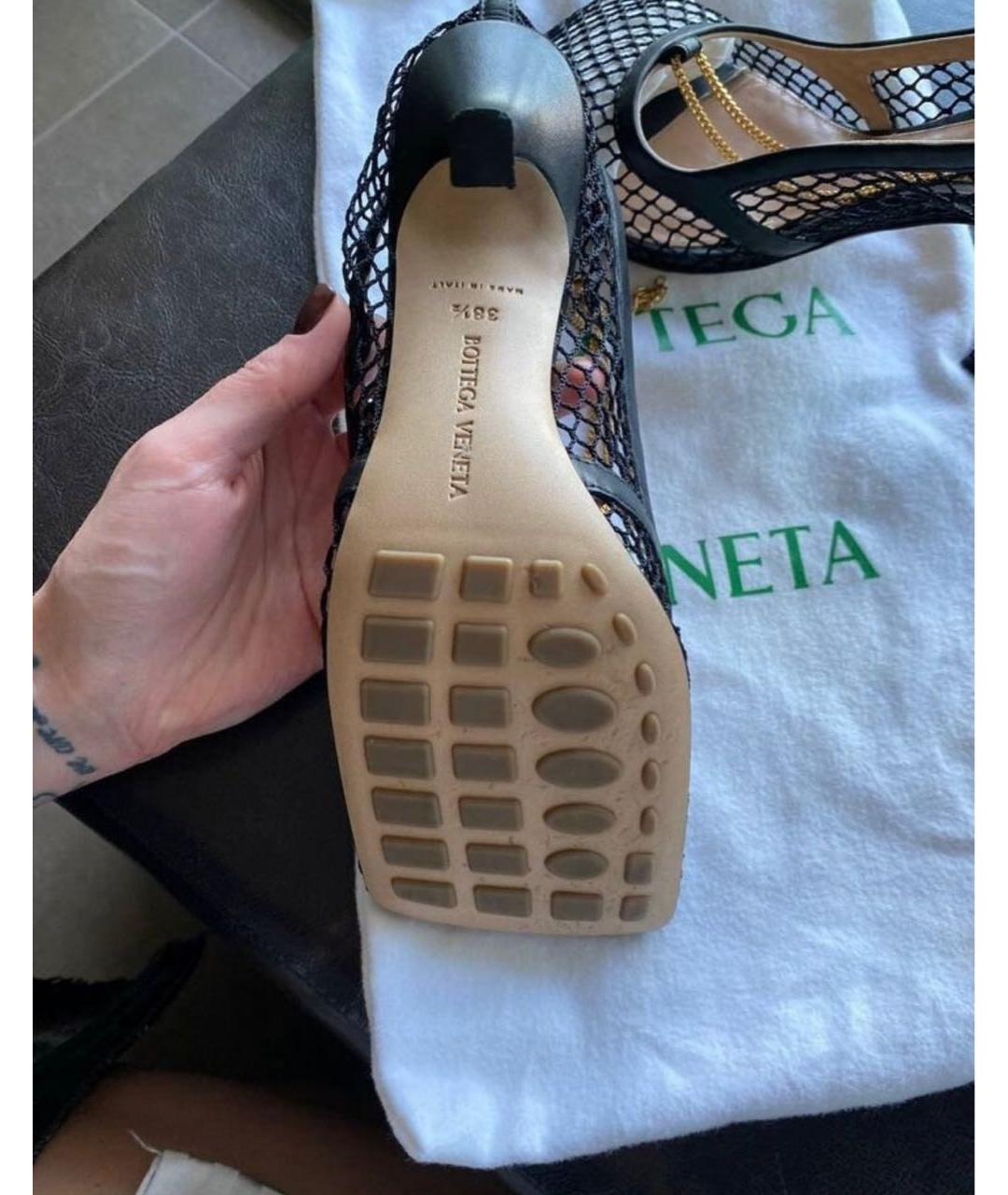 BOTTEGA VENETA Черные текстильные туфли, фото 4