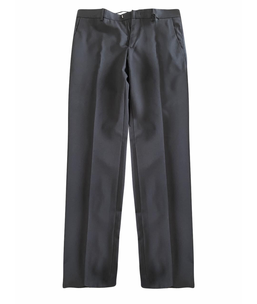ZZEGNA Темно-синие шерстяные классические брюки, фото 1