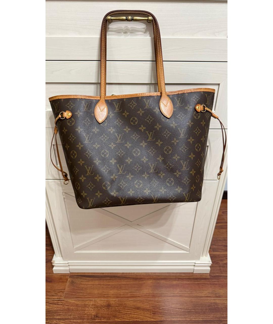 LOUIS VUITTON Коричневая сумка тоут, фото 7