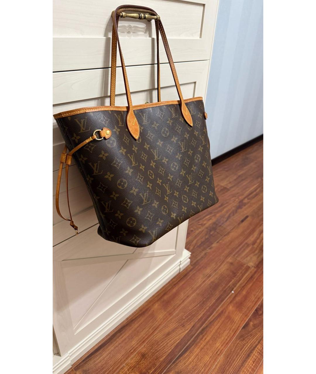 LOUIS VUITTON Коричневая сумка тоут, фото 3