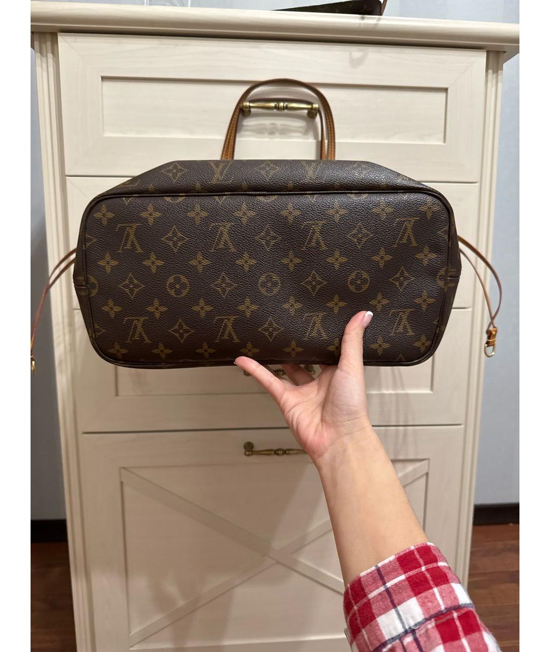 LOUIS VUITTON Коричневая сумка тоут, фото 5