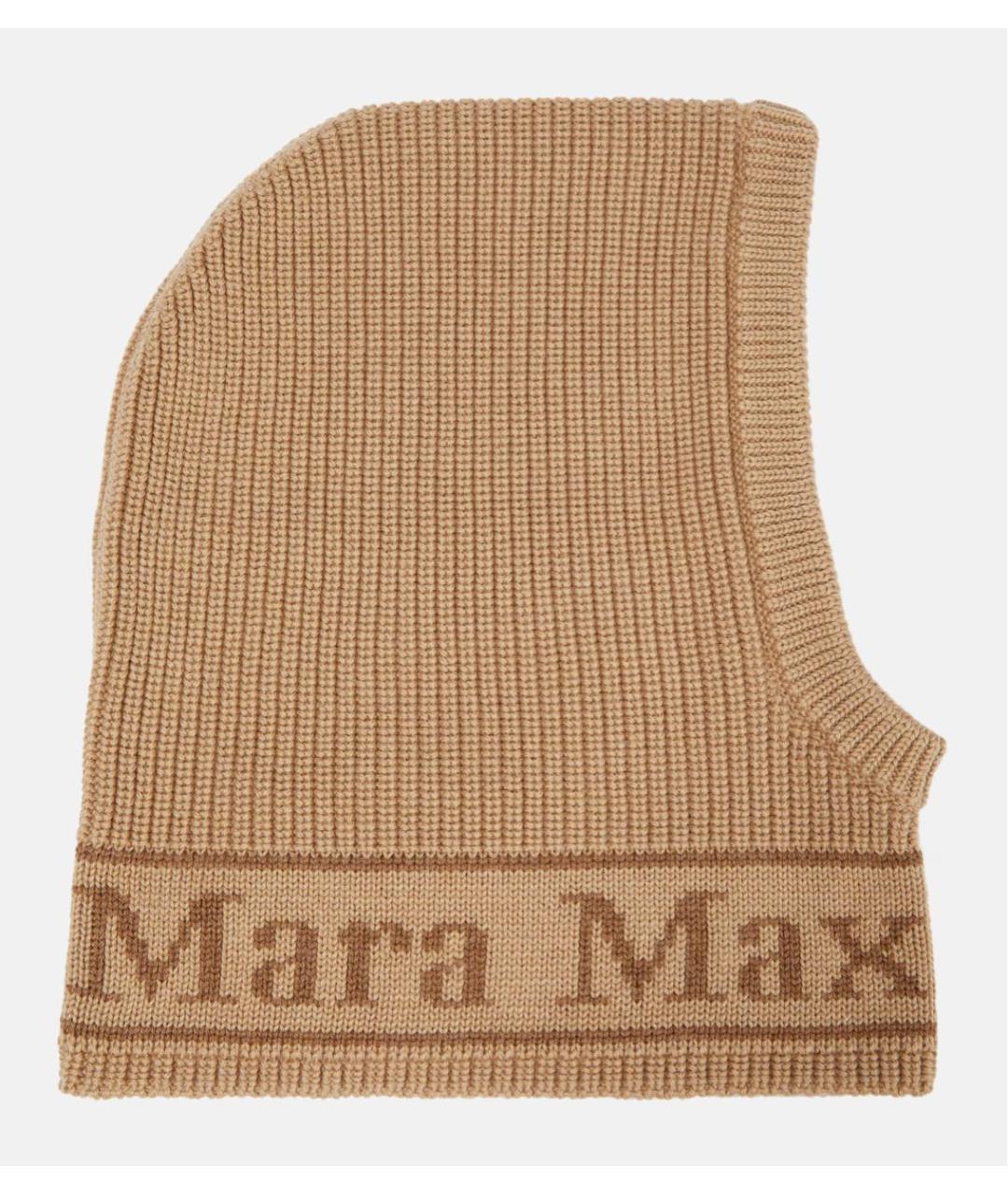 MAX MARA Бежевая шерстяная шапка, фото 4