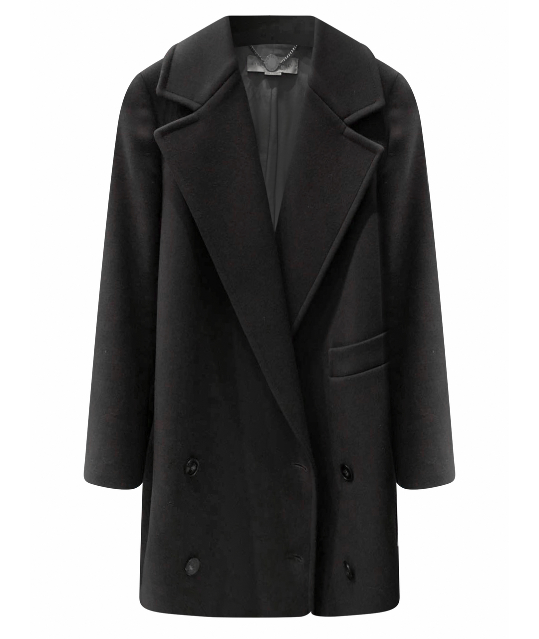 STELLA MCCARTNEY Антрацитовое шерстяное пальто, фото 1