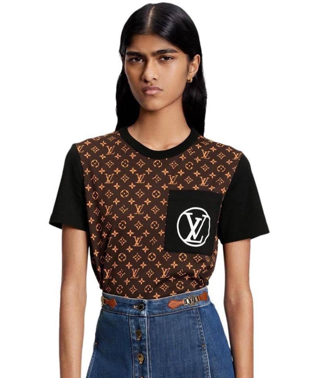LOUIS VUITTON Хлопковая футболка, фото 5