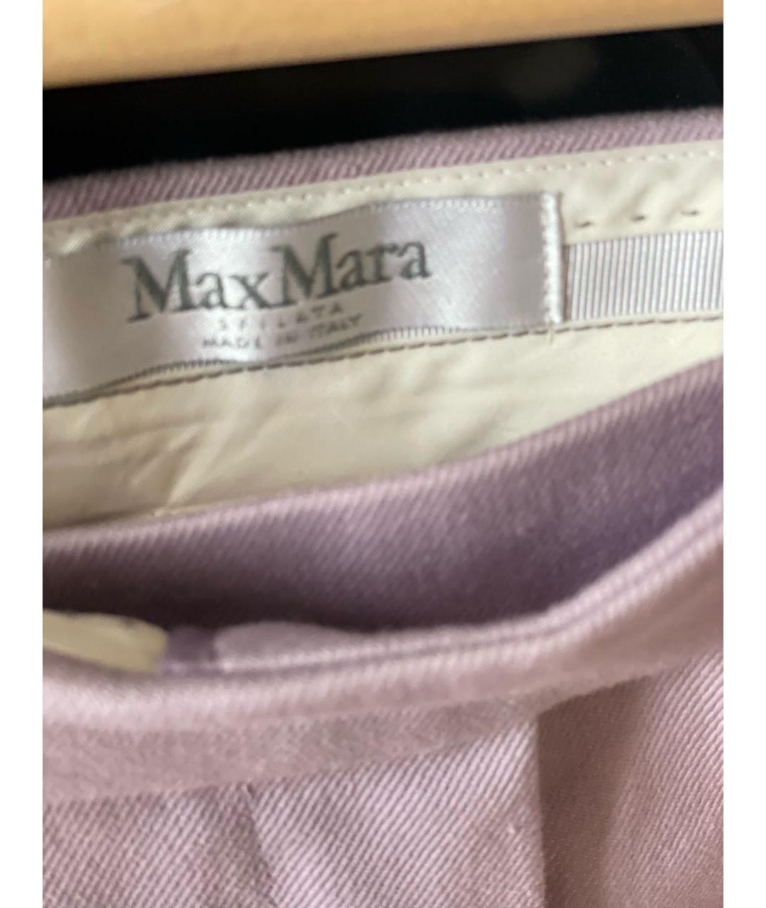 MAX MARA Фиолетовые хлопковые шорты, фото 5