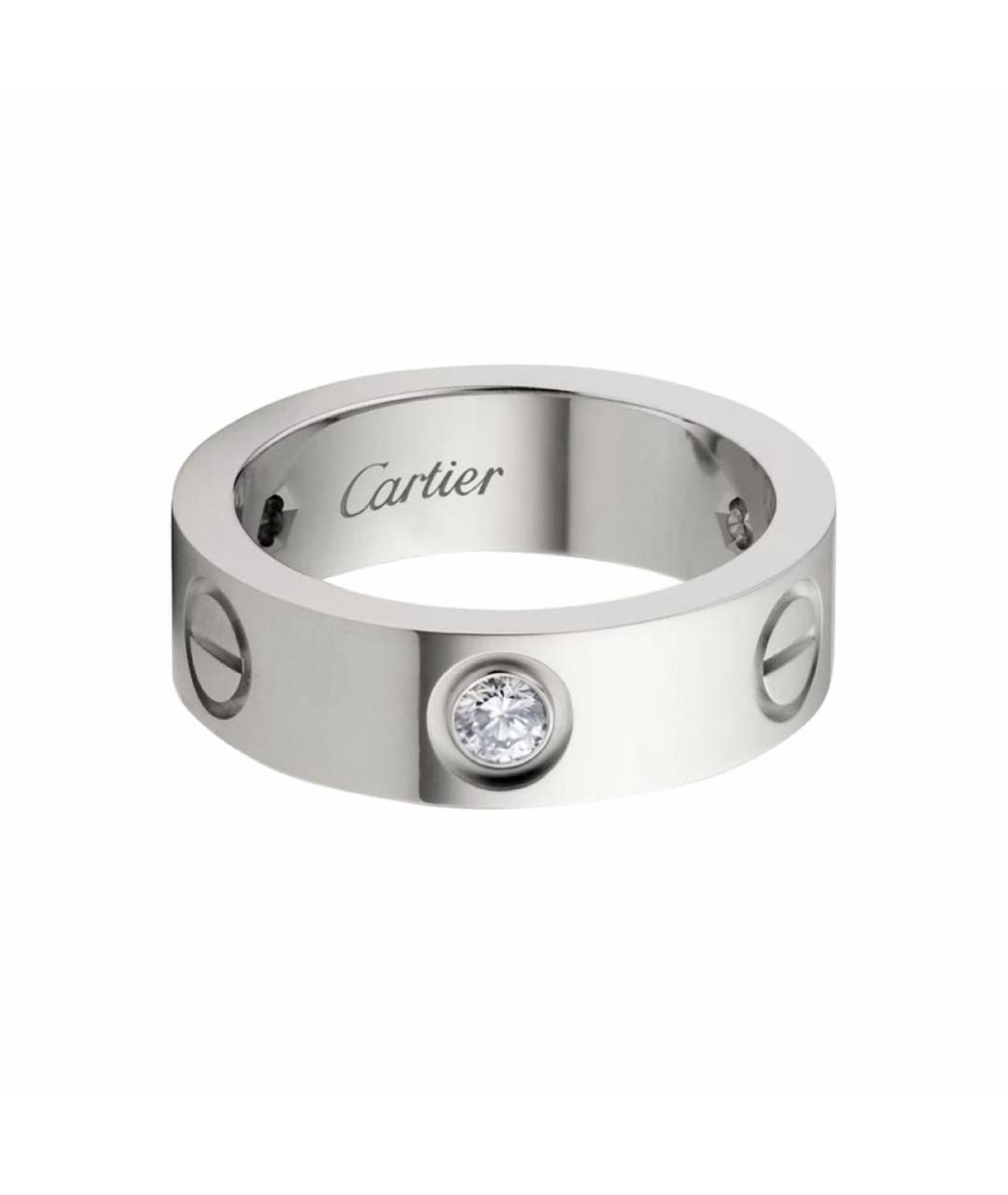 CARTIER Серебряное кольцо из белого золота, фото 1