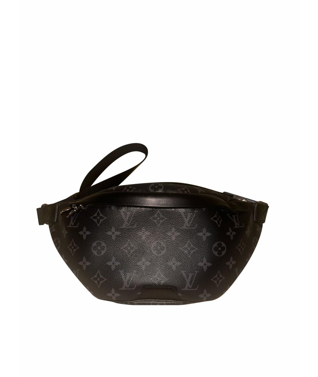 LOUIS VUITTON Антрацитовая поясная сумка, фото 1