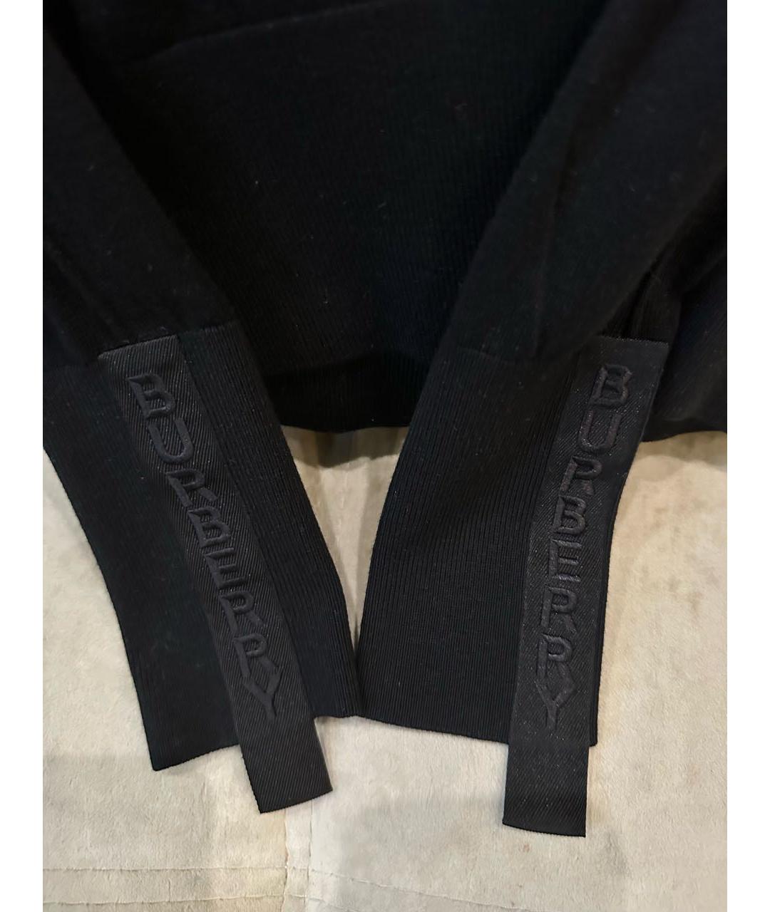 BURBERRY Черный шерстяной джемпер / свитер, фото 4