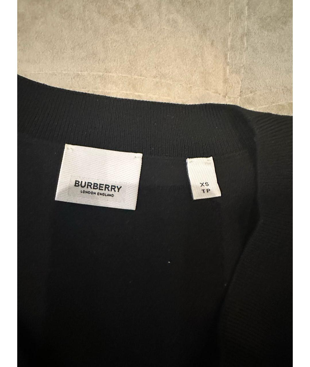 BURBERRY Черный шерстяной джемпер / свитер, фото 3