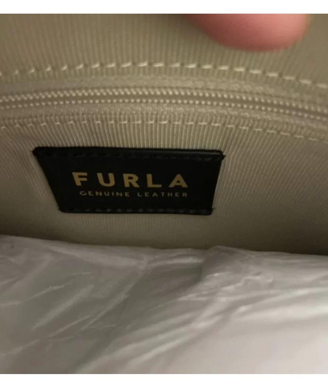 FURLA Розовая кожаная сумка через плечо, фото 8