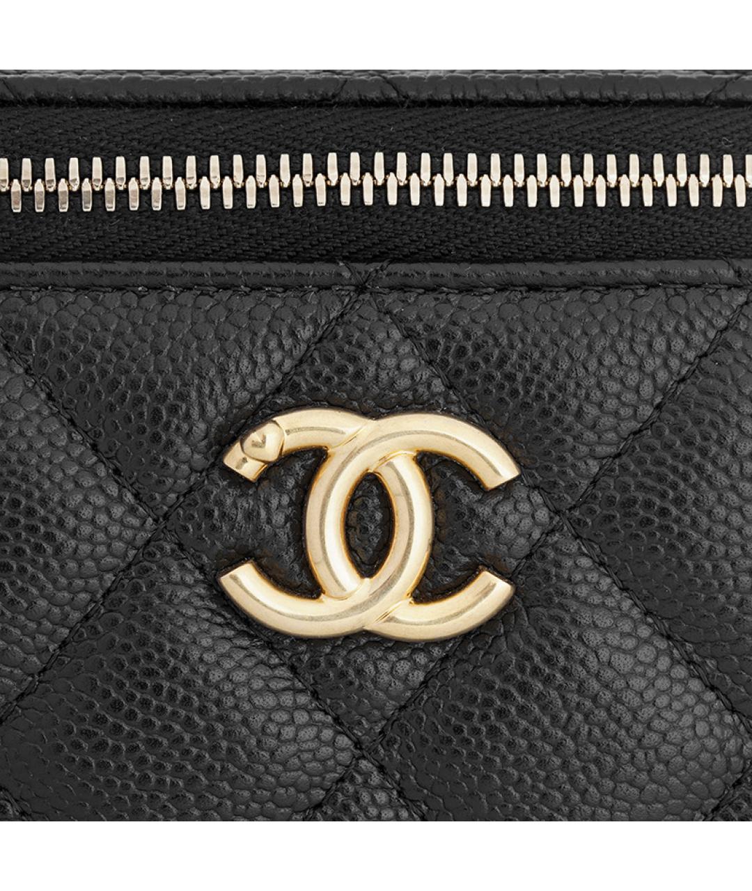 CHANEL Черная кожаная сумка через плечо, фото 4