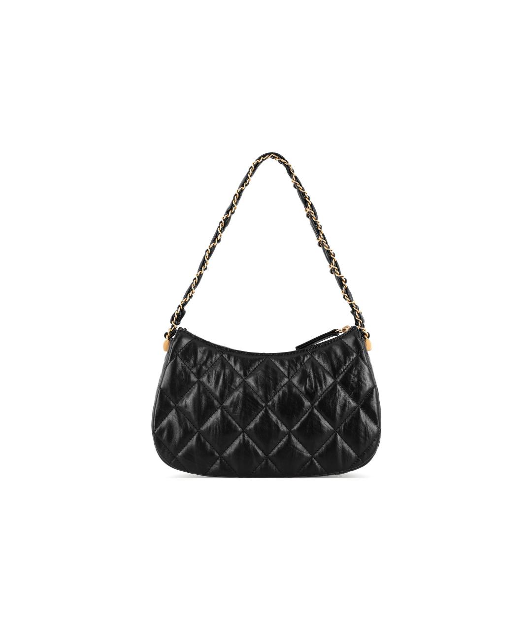 CHANEL Черная кожаная сумка через плечо, фото 3