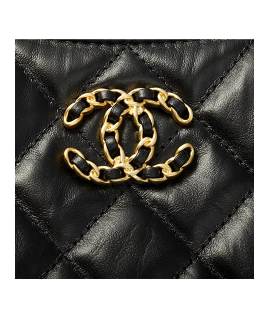 CHANEL Черная кожаная сумка через плечо, фото 5