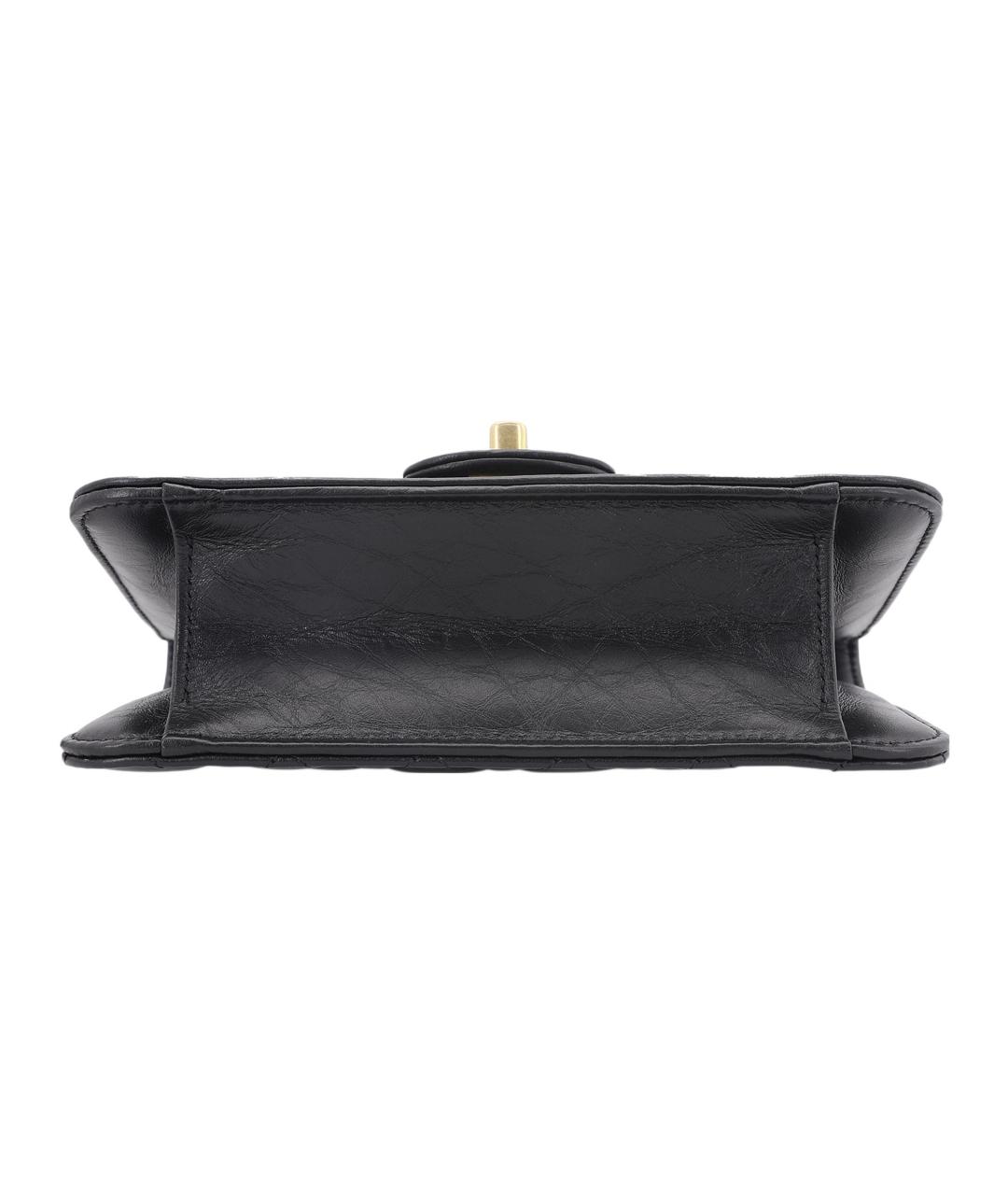 CHANEL Черная кожаная сумка через плечо, фото 4