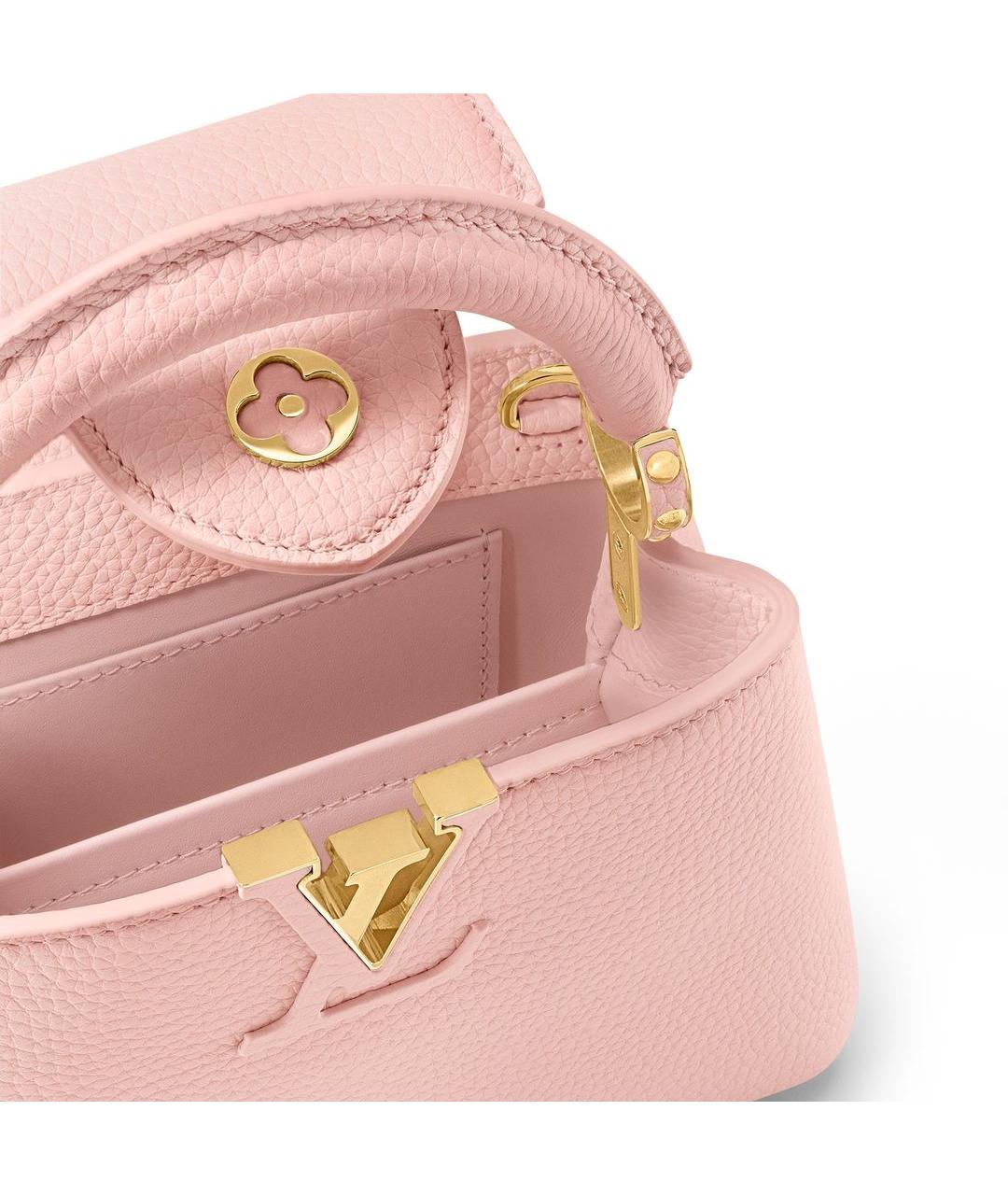 LOUIS VUITTON Розовая кожаная сумка через плечо, фото 5