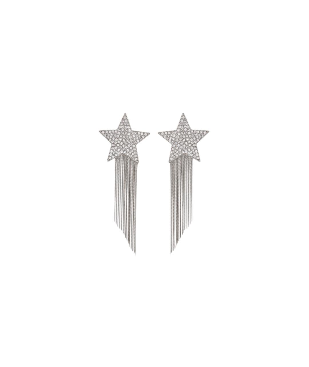 SAINT LAURENT Серебряные латунные серьги, фото 1