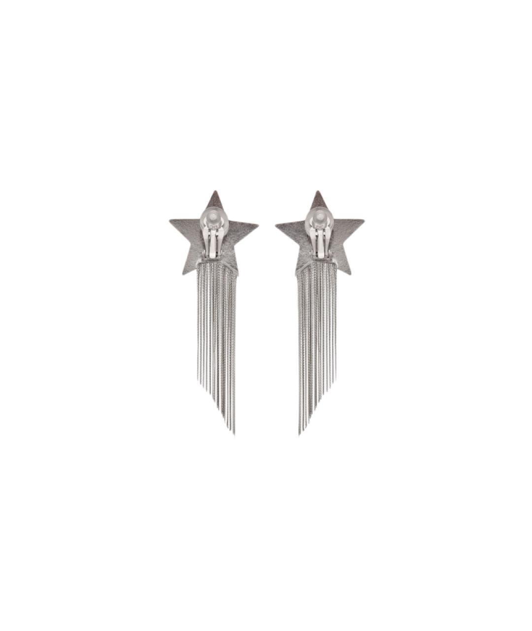 SAINT LAURENT Серебряные латунные серьги, фото 3