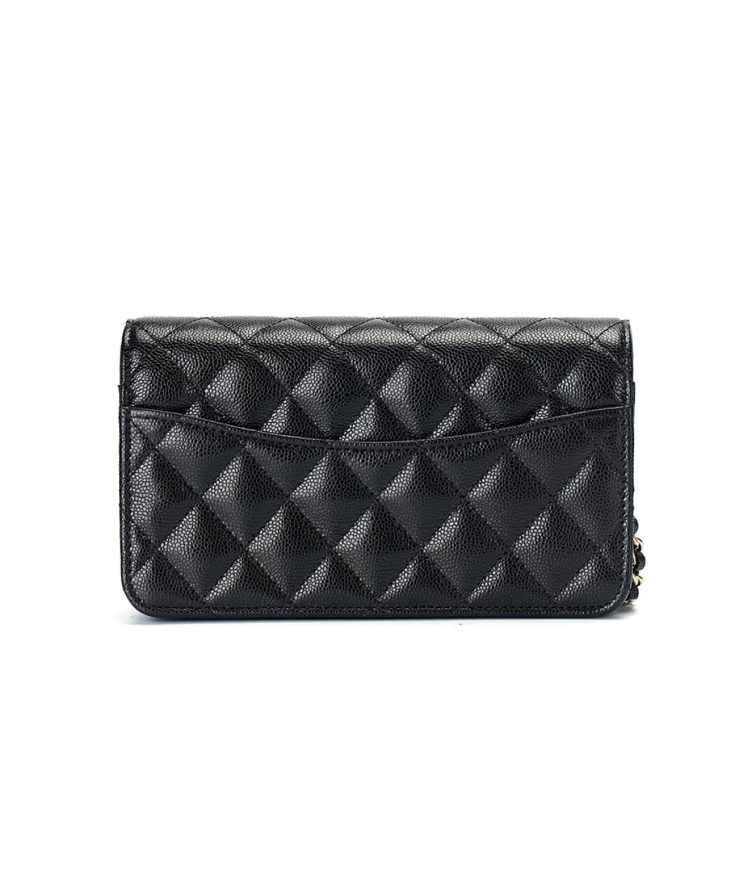 CHANEL Черная кожаная сумка через плечо, фото 3