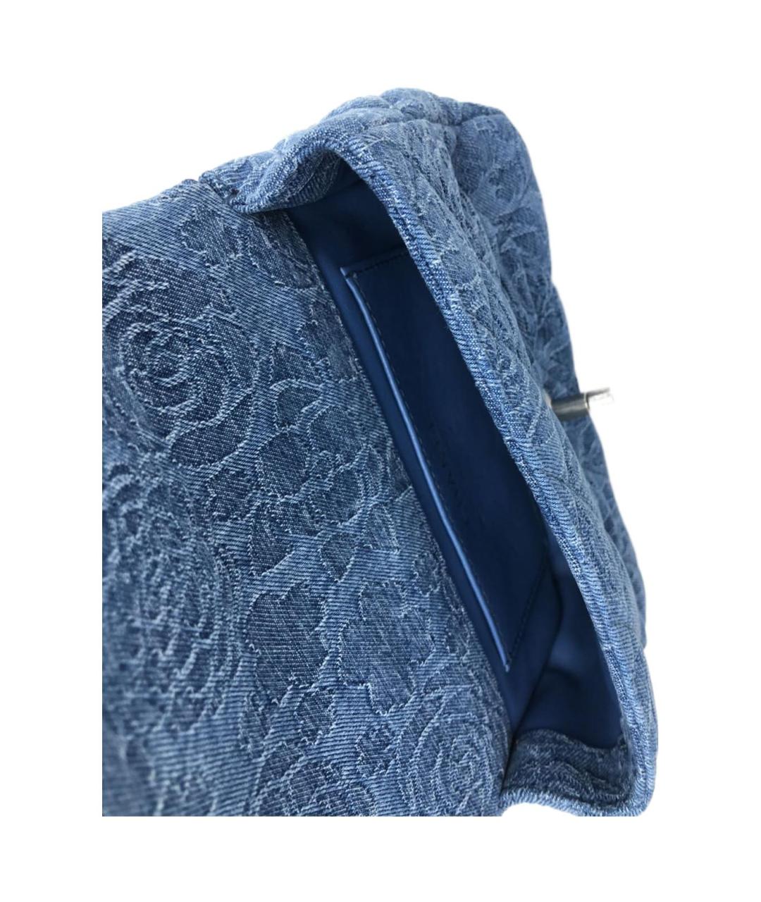 CHANEL Голубая деним сумка через плечо, фото 7