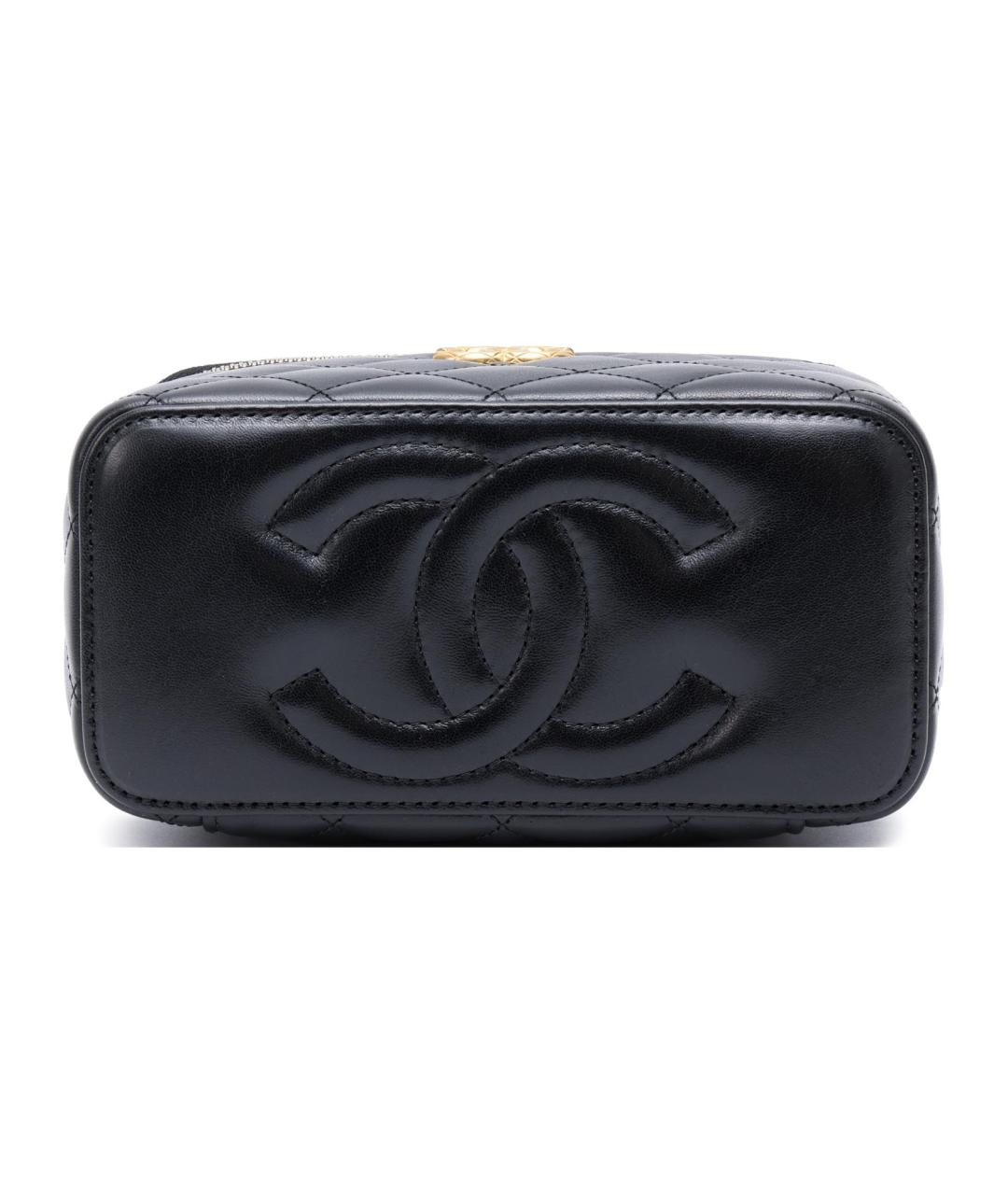 CHANEL Черная кожаная сумка через плечо, фото 3