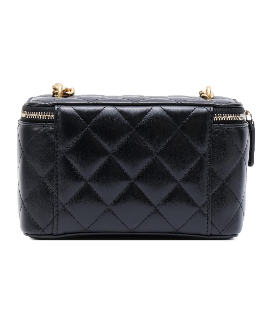 CHANEL Черная кожаная сумка через плечо, фото 4