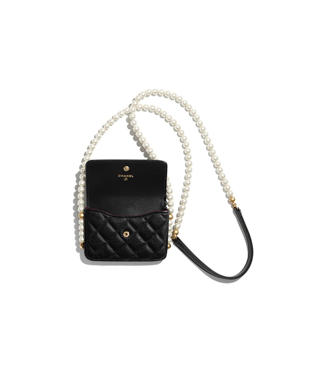 CHANEL Черная кожаная сумка через плечо, фото 2