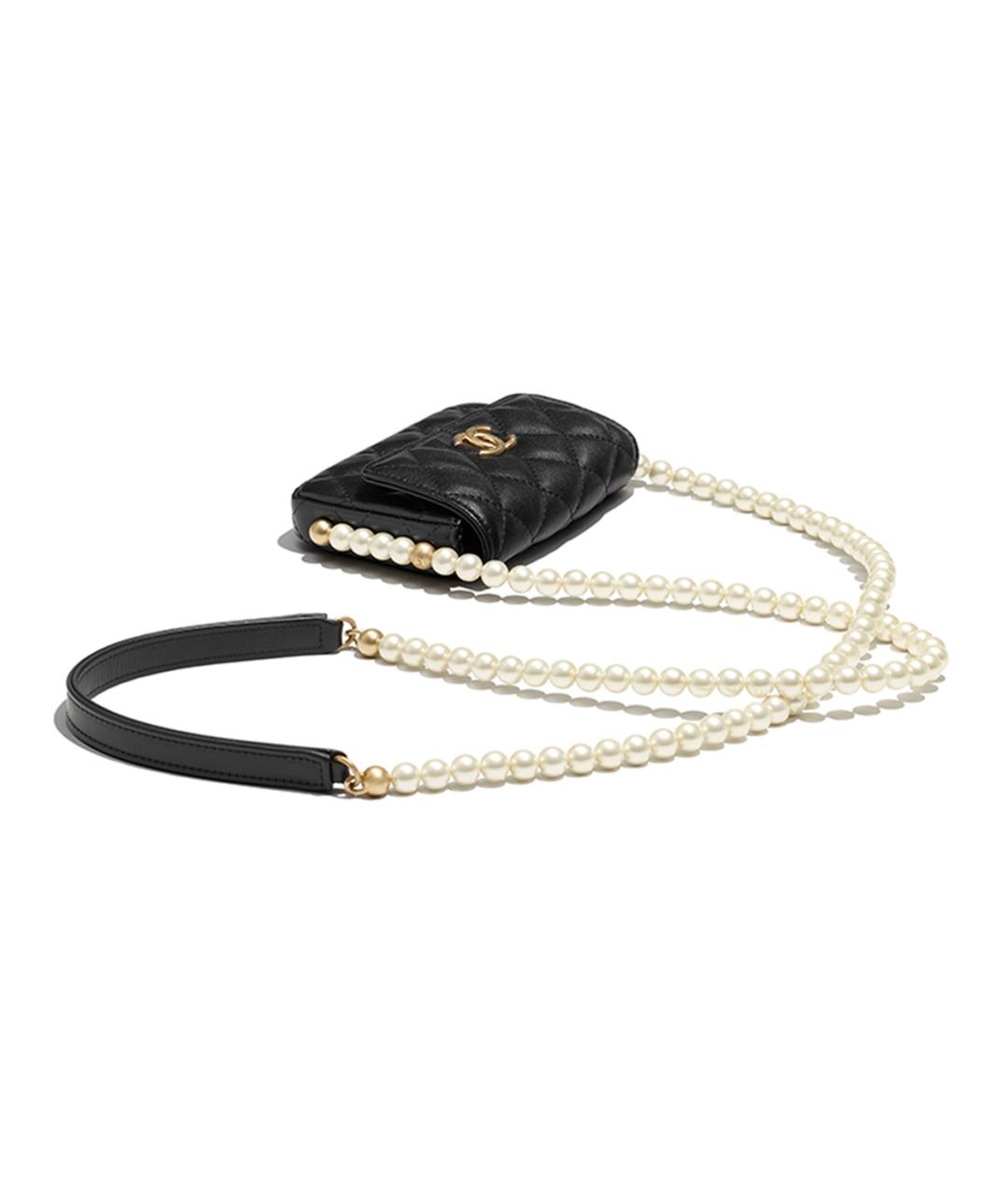 CHANEL Черная кожаная сумка через плечо, фото 3