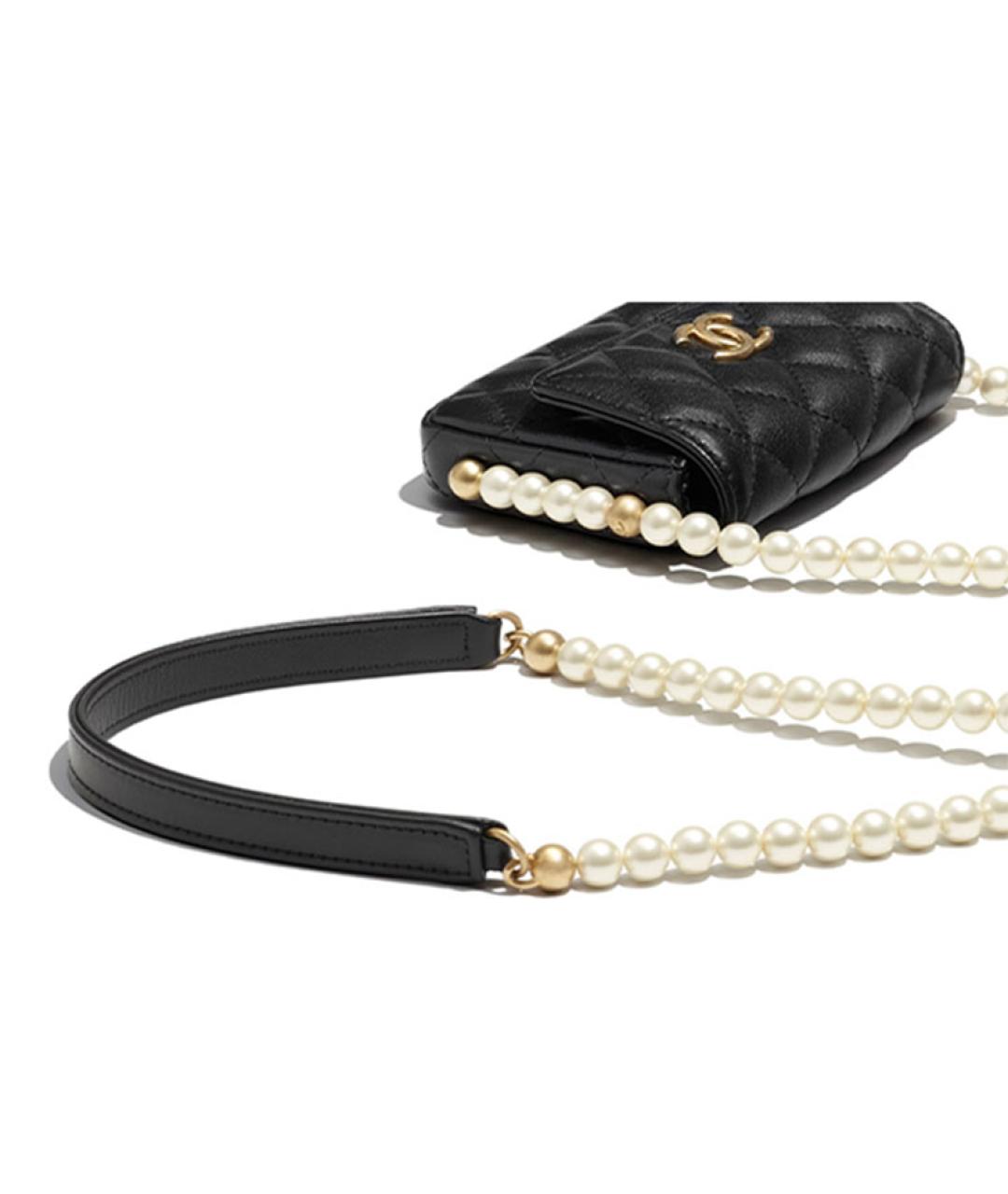 CHANEL Черная кожаная сумка через плечо, фото 4