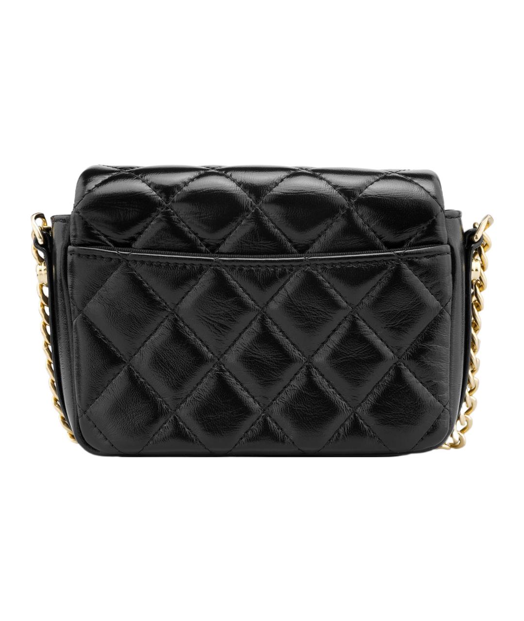 CHANEL Черная кожаная сумка через плечо, фото 3