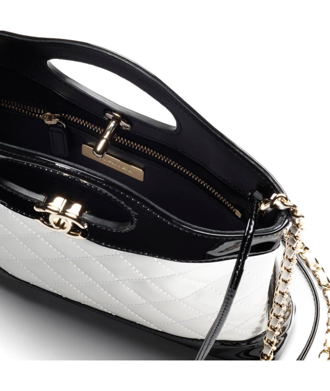 CHANEL Белая кожаная сумка через плечо, фото 3