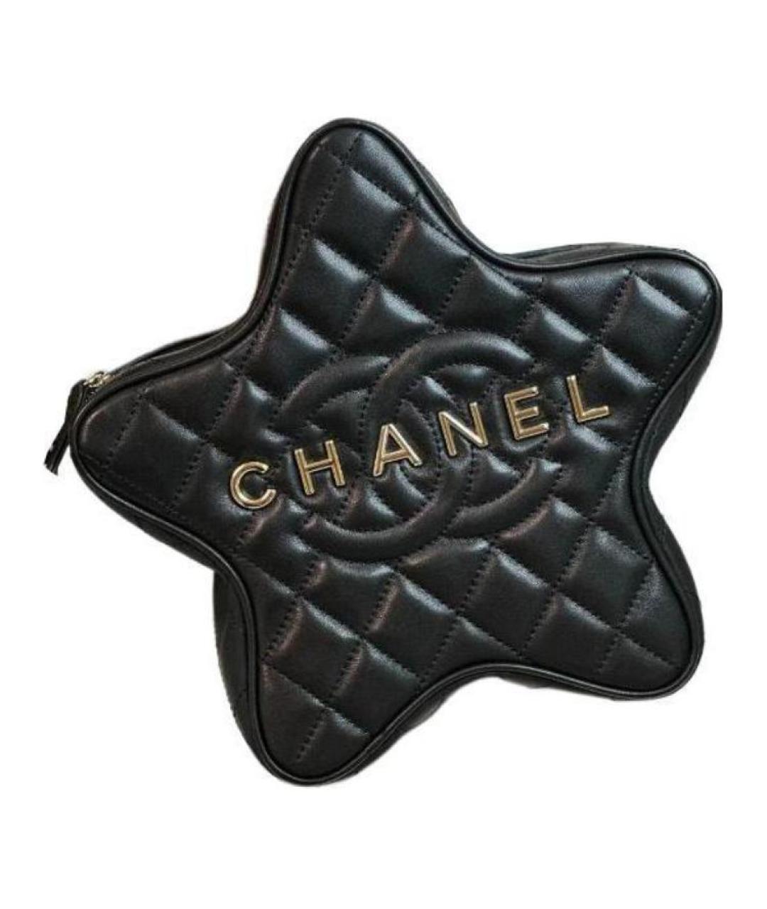 CHANEL Черная кожаная сумка через плечо, фото 3