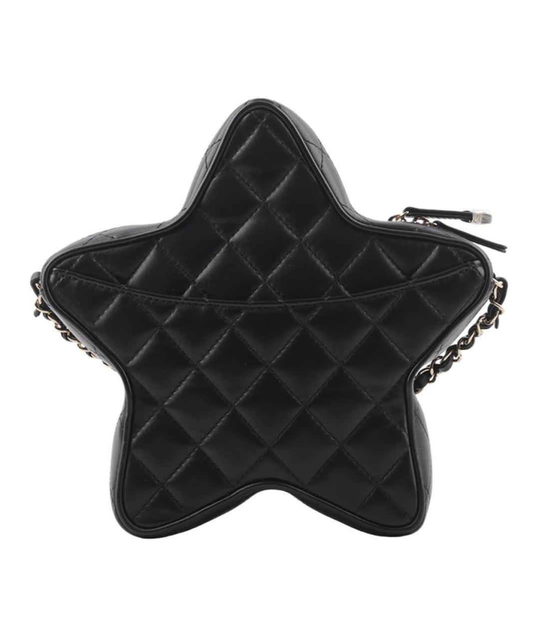 CHANEL Черная кожаная сумка через плечо, фото 4