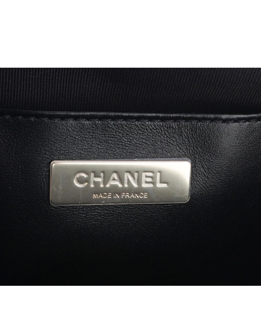 CHANEL Черная кожаная сумка через плечо, фото 8
